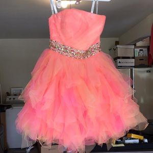 Hannah S Ruffle Tulle Dress